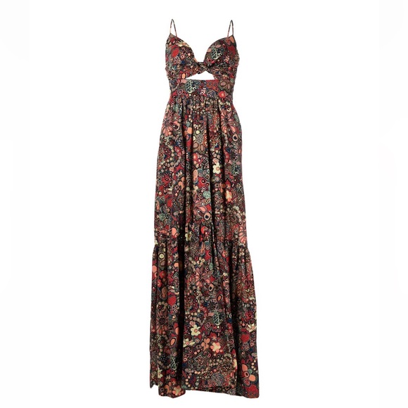 ALC Laura Floral Print Maxi Dress (XS, US 2) - Picture 5 of 8